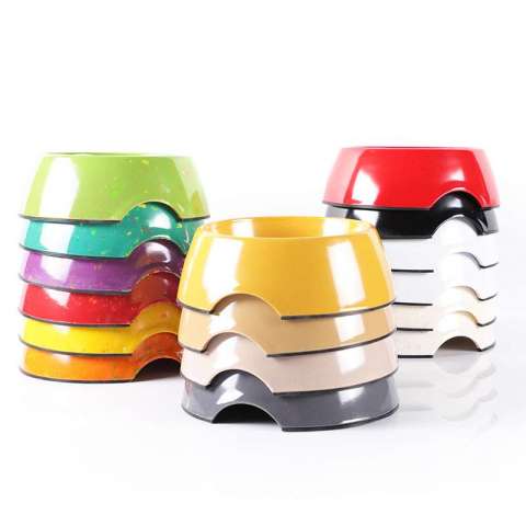 The Whole Case Wholesale Top 8.8" x Bottom 10.6" x Height 3.4" Inch 71.01 oz Melamine Cat and Dog Bowl Set